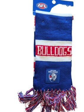 AFL Western Bulldogs Scarf NWT